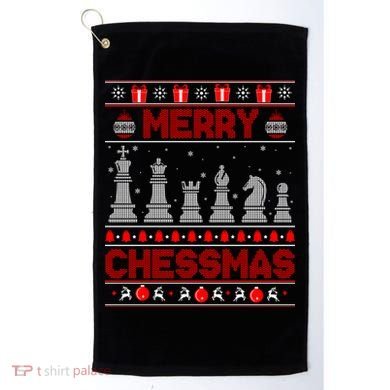 Chess Player Merry Chessmas Christmas Ugly Sweater Great Gift Golf Towel