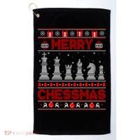 Chess Player Merry Chessmas Christmas Ugly Sweater Great Gift Golf Towel thumb 0