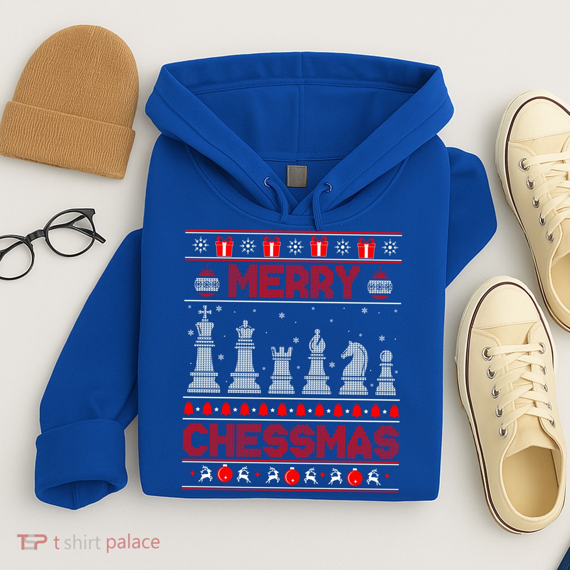 Chess Player Merry Chessmas Christmas Ugly Sweater Great Gift Hoodie