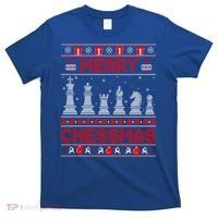 Chess Player Merry Chessmas Christmas Ugly Sweater Great Gift T-Shirt thumb 0