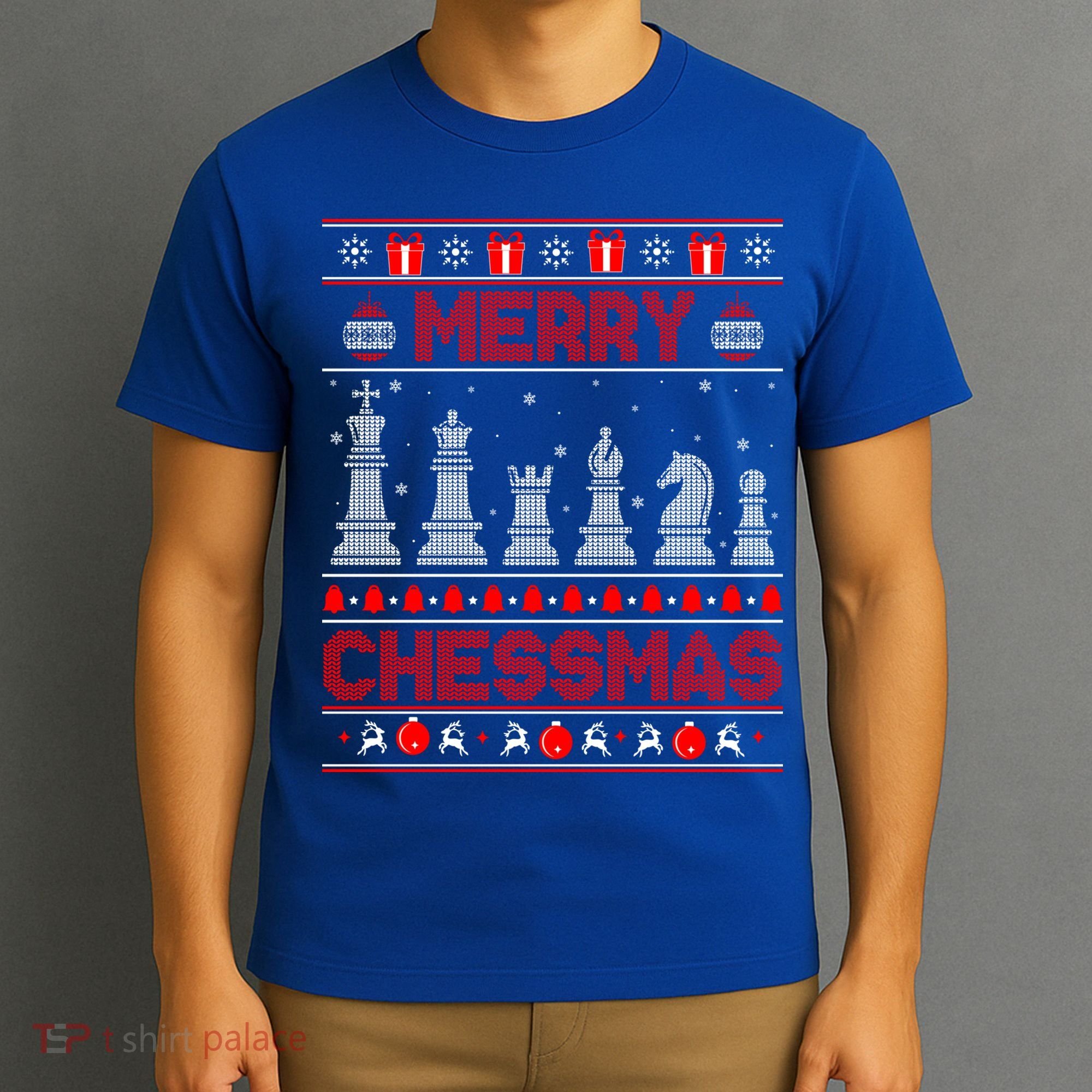Chess Player Merry Chessmas Christmas Ugly Sweater Great Gift T-Shirt
