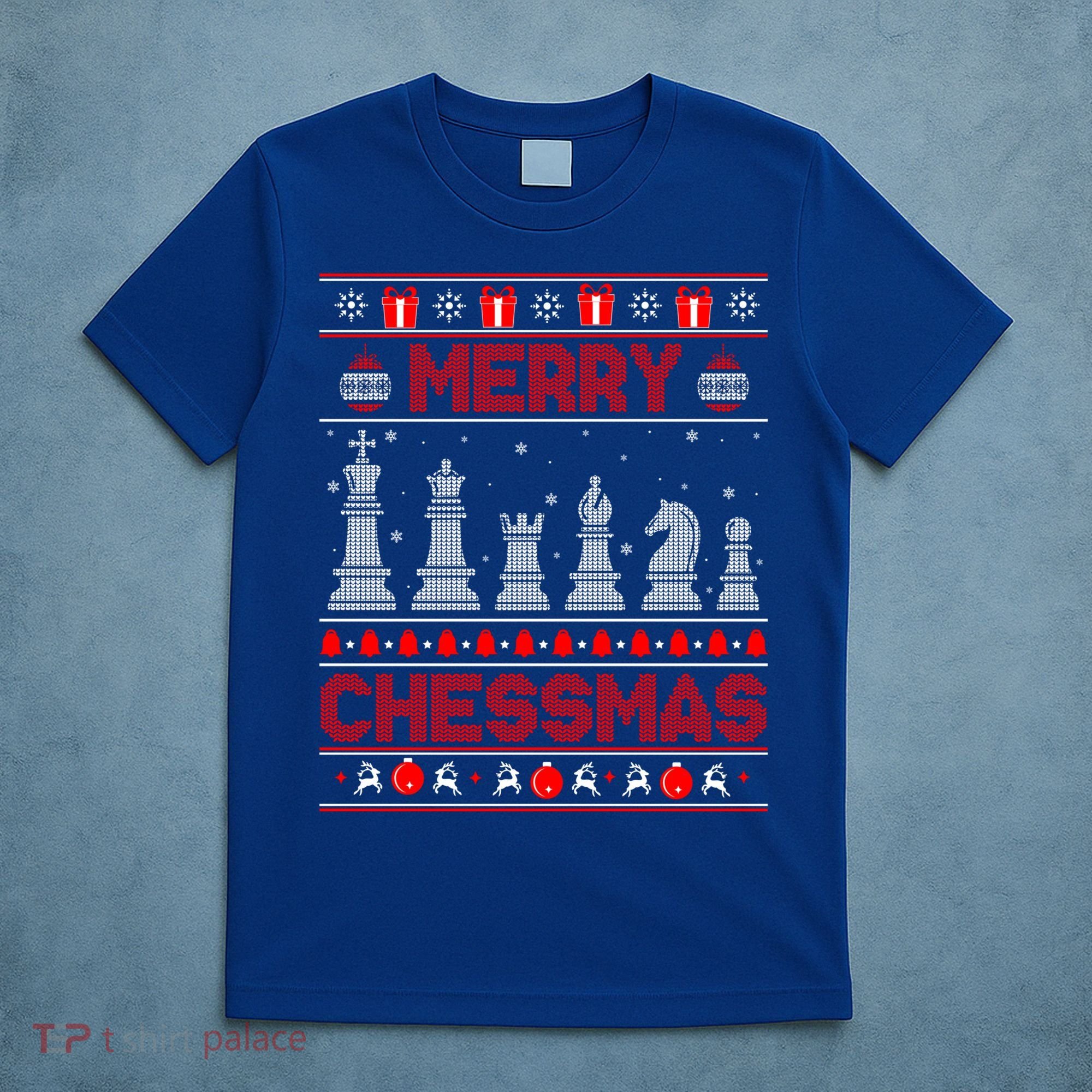 Chess Player Merry Chessmas Christmas Ugly Sweater Great Gift T-Shirt