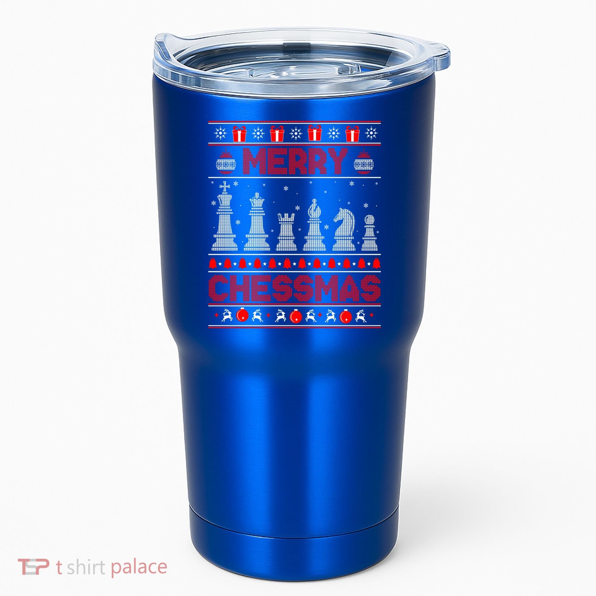 Chess Player Merry Chessmas Christmas Ugly Sweater Great Gift Tumbler