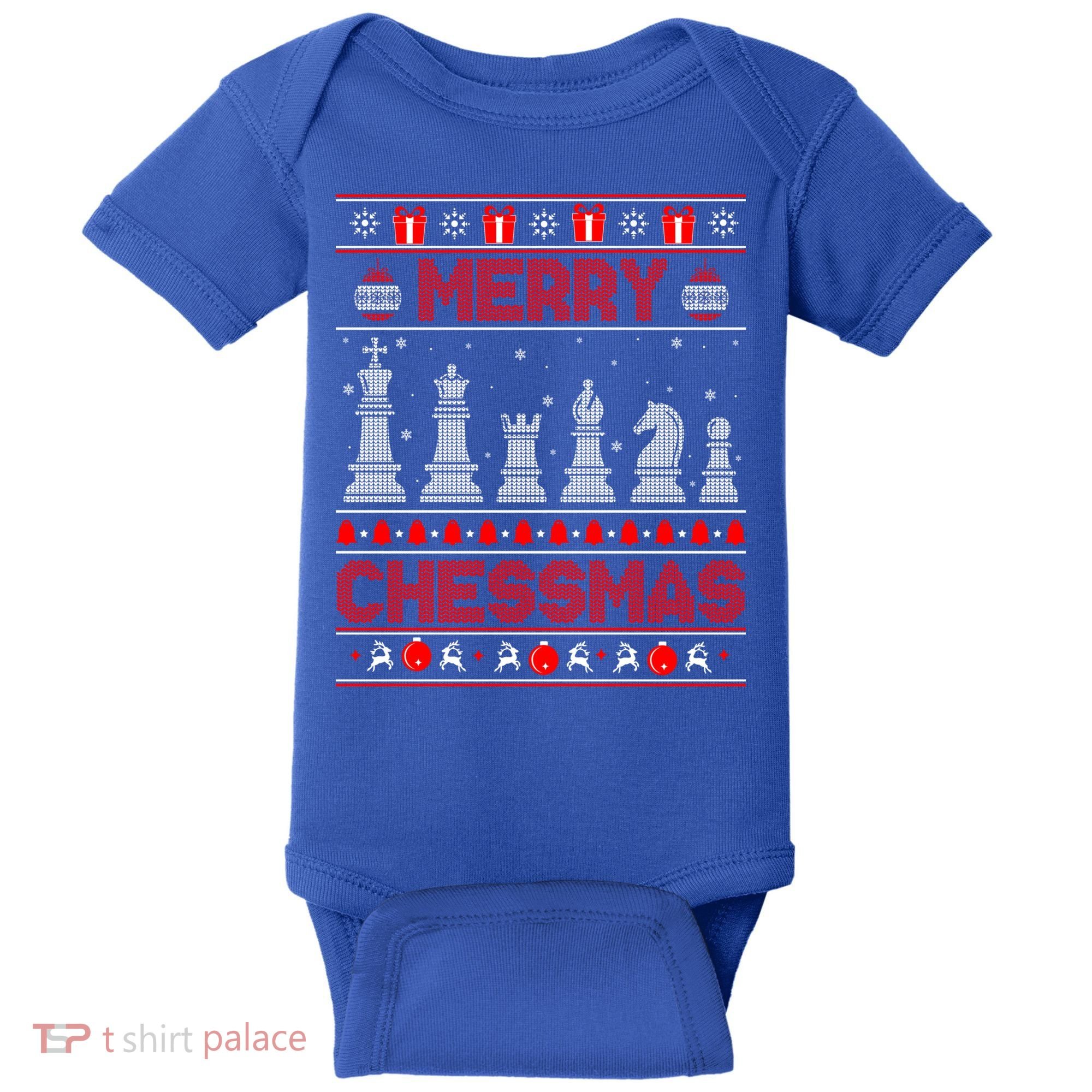 Chess Player Merry Chessmas Christmas Ugly Sweater Great Gift Baby Bodysuit