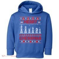 Chess Player Merry Chessmas Christmas Ugly Sweater Great Gift Toddler Hoodie thumb 0