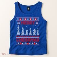 Chess Player Merry Chessmas Christmas Ugly Sweater Great Gift Tank Top thumb 2