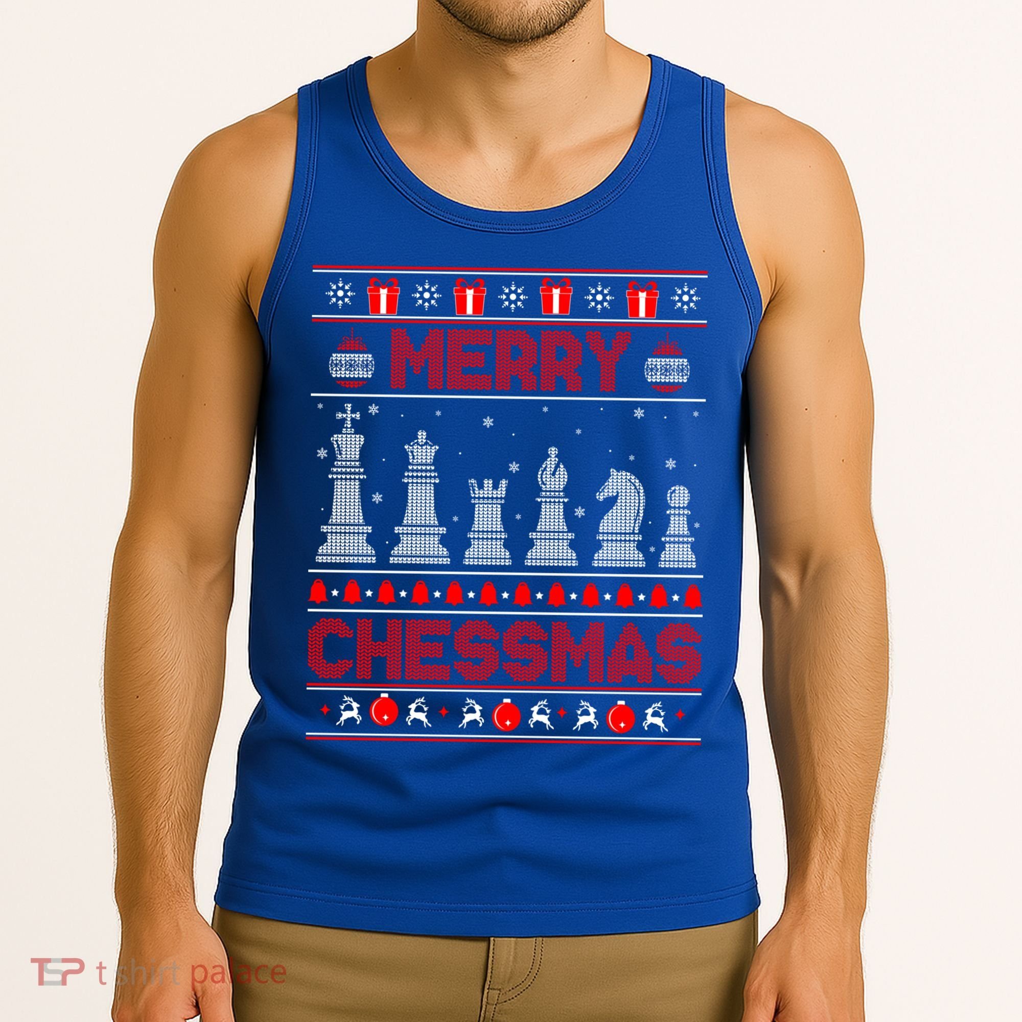 Chess Player Merry Chessmas Christmas Ugly Sweater Great Gift Tank Top
