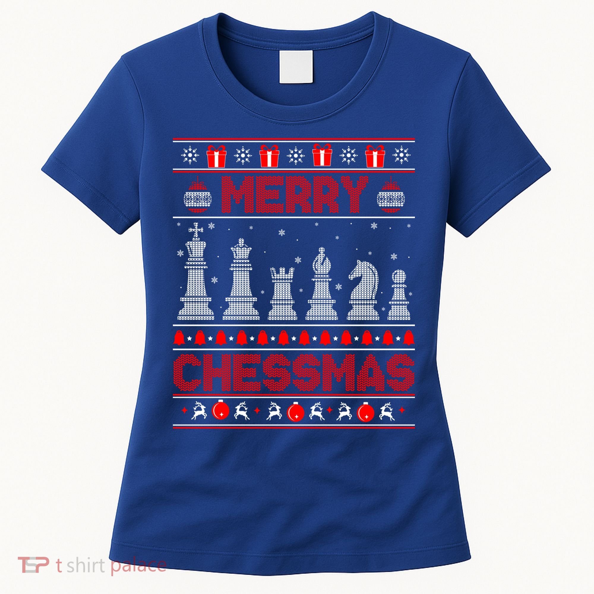 Chess Player Merry Chessmas Christmas Ugly Sweater Great Gift Women's T-Shirt