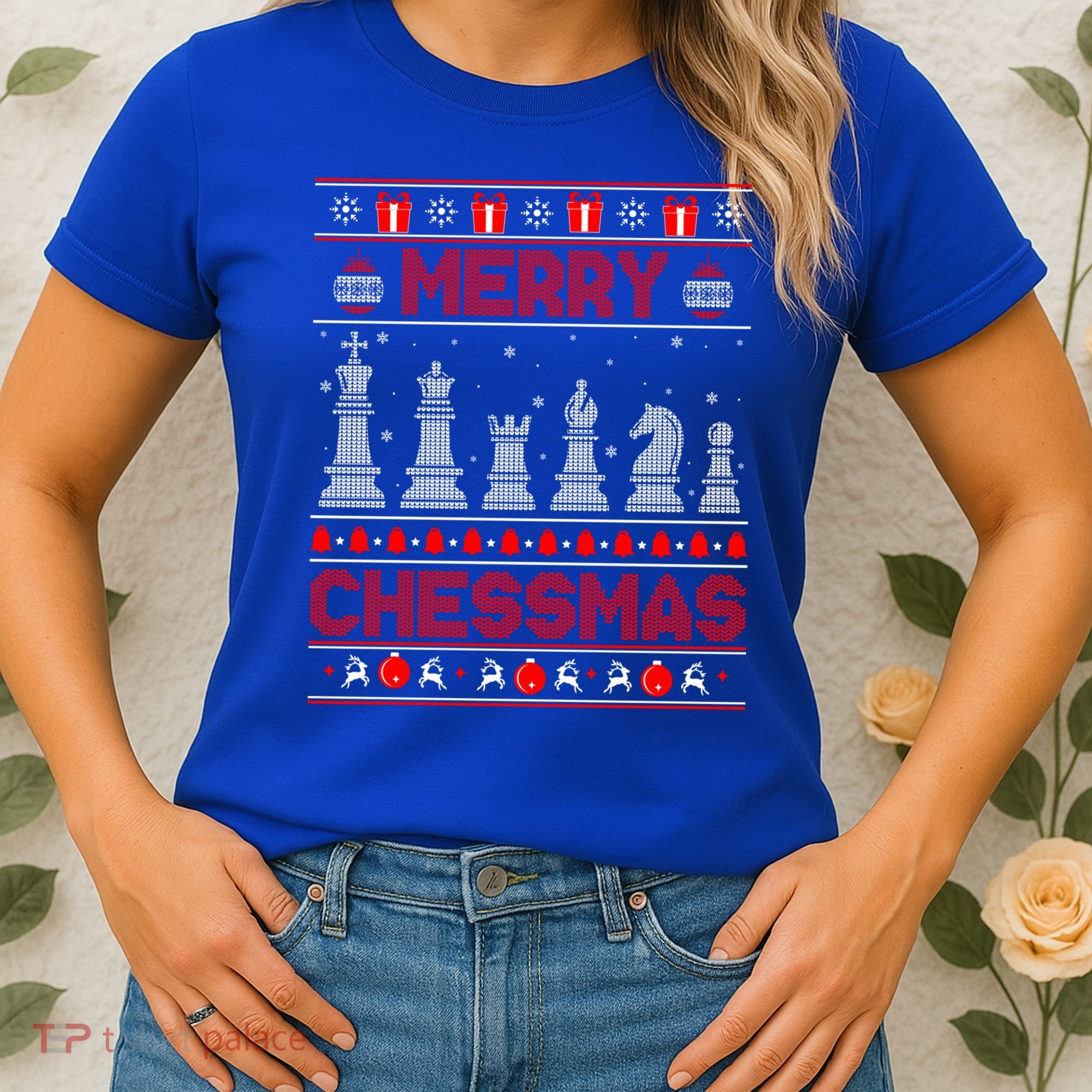 Chess Player Merry Chessmas Christmas Ugly Sweater Great Gift Women's T-Shirt