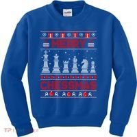 Chess Player Merry Chessmas Christmas Ugly Sweater Great Gift Kids Sweatshirt thumb 0