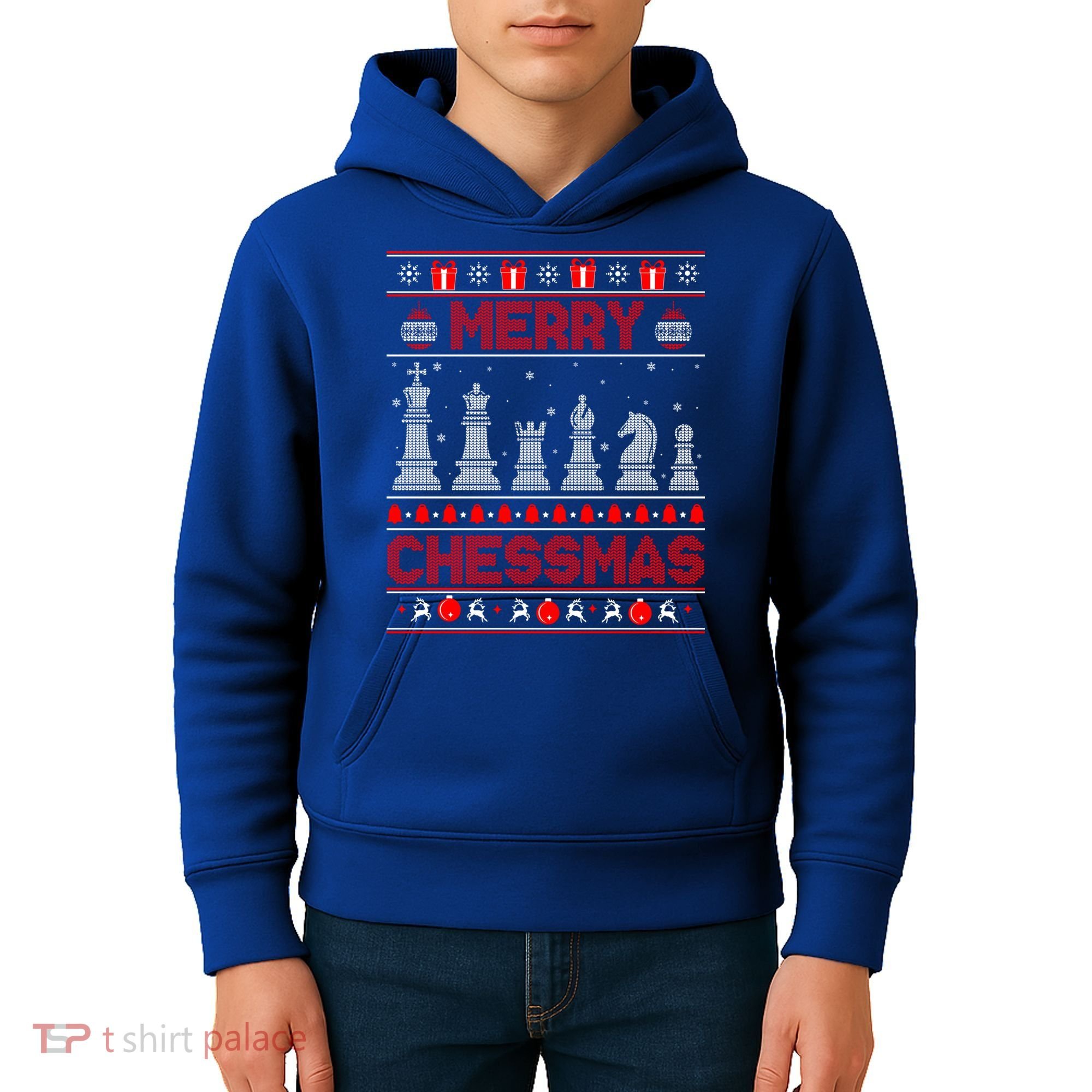 Chess Player Merry Chessmas Christmas Ugly Sweater Great Gift Kids Hoodie