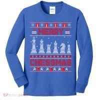 Chess Player Merry Chessmas Christmas Ugly Sweater Great Gift Kids Long Sleeve Shirt thumb 0