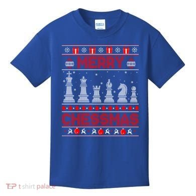 Chess Player Merry Chessmas Christmas Ugly Sweater Great Gift Kids T-Shirt