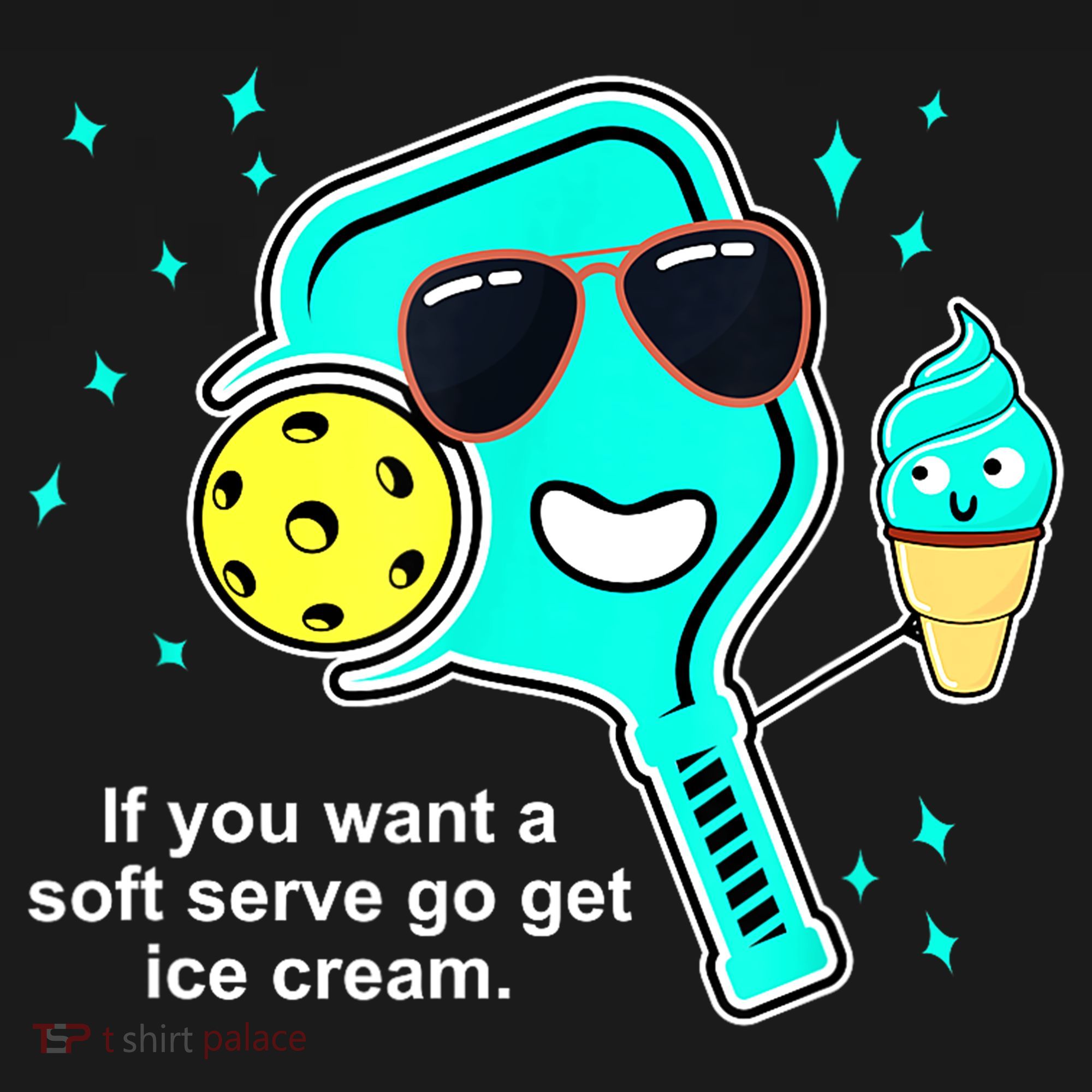 Cute Pickleball Meme If You Want A Soft Serve Go Get Ice Cream Gift Women's Hoodie