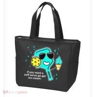 Cute Pickleball Meme If You Want A Soft Serve Go Get Ice Cream Gift Tote Bag thumb 3