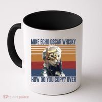 Cat Pilot Mike Echo Oscar Whisky How Do You Copy Coffee Mug thumb 0