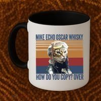 Cat Pilot Mike Echo Oscar Whisky How Do You Copy Coffee Mug thumb 2