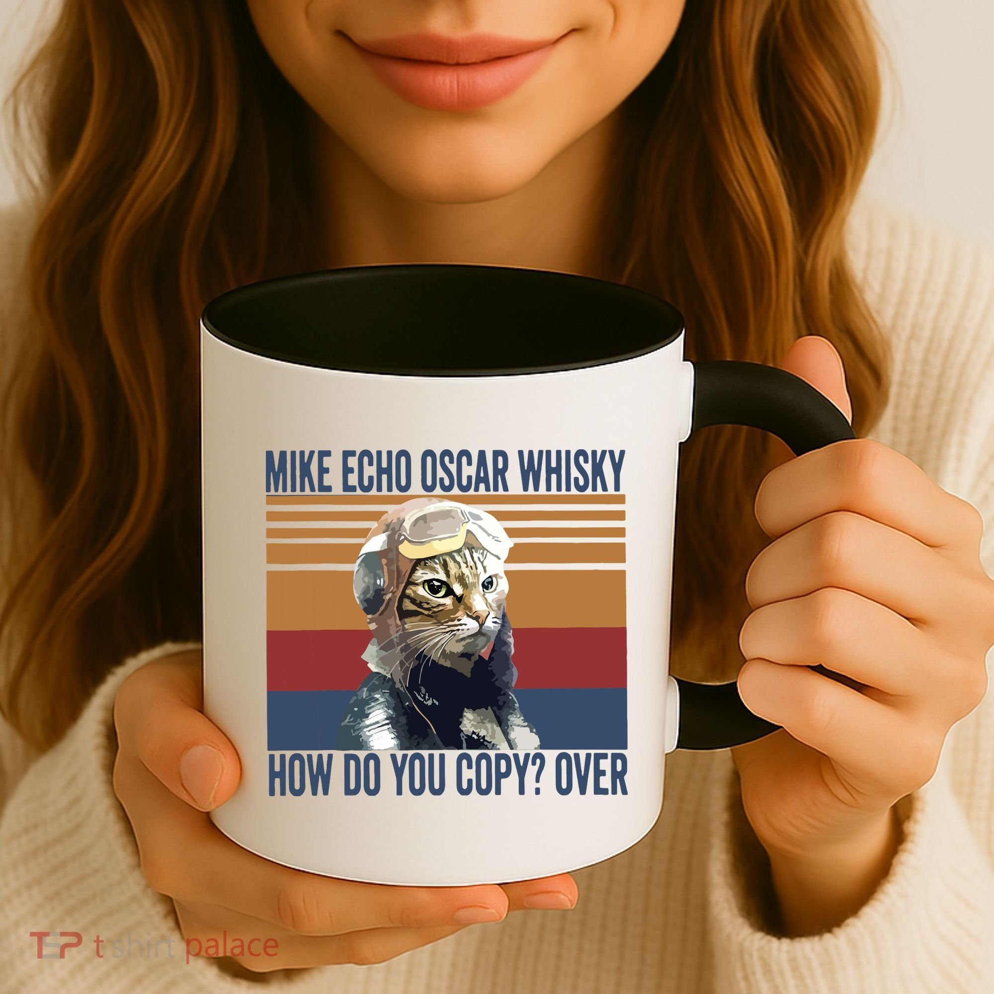 Cat Pilot Mike Echo Oscar Whisky How Do You Copy Coffee Mug