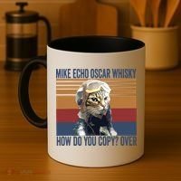 Cat Pilot Mike Echo Oscar Whisky How Do You Copy Coffee Mug thumb 4