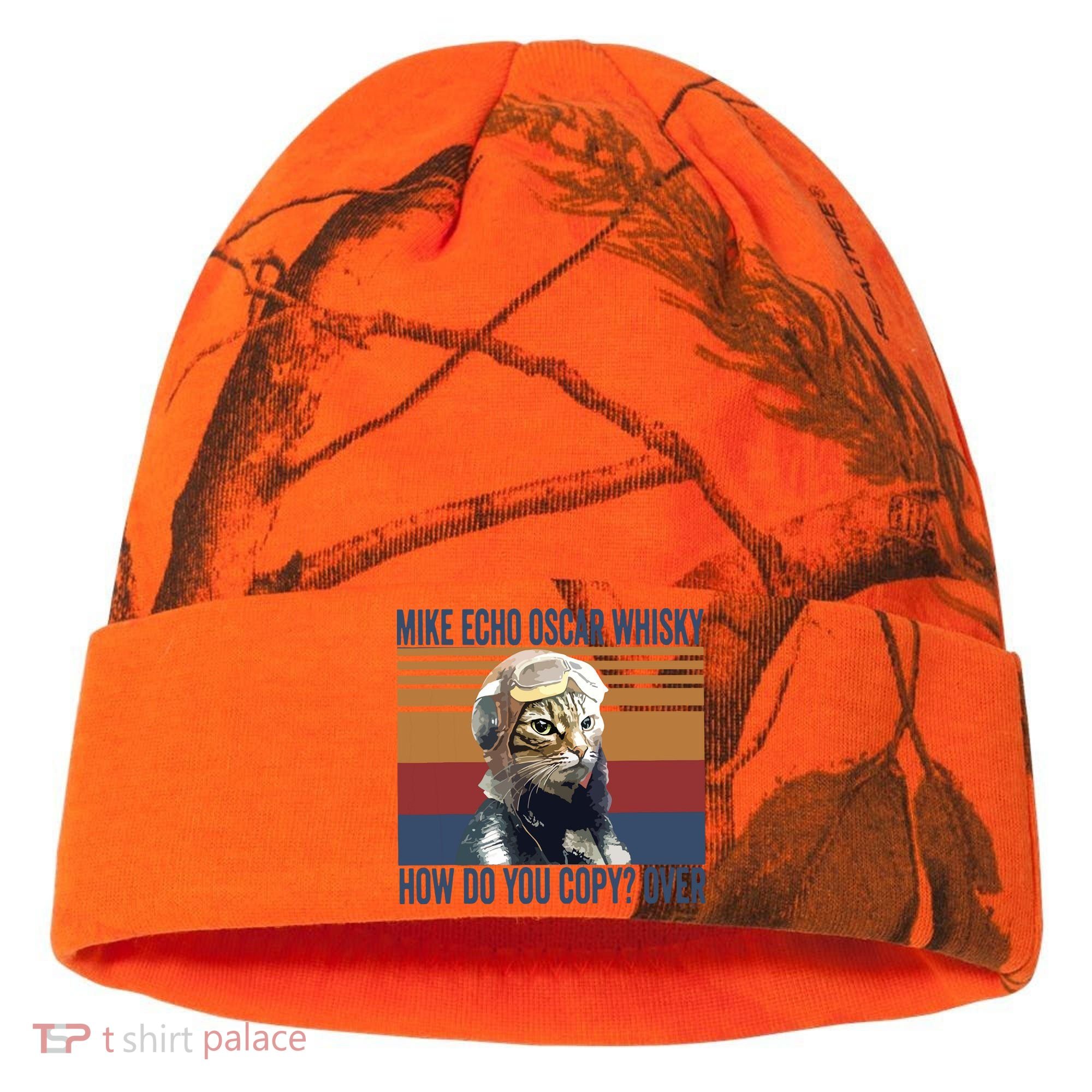 Cat Pilot Mike Echo Oscar Whisky How Do You Copy Kati Licensed 12" Camo Cuffed Beanie