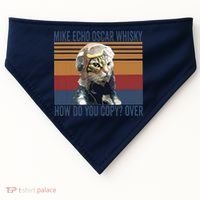 Cat Pilot Mike Echo Oscar Whisky How Do You Copy USA-Made Doggie Bandana thumb 0