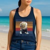 Cat Pilot Mike Echo Oscar Whisky How Do You Copy Women's Tank Top thumb 2