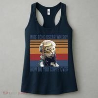 Cat Pilot Mike Echo Oscar Whisky How Do You Copy Women's Tank Top thumb 3