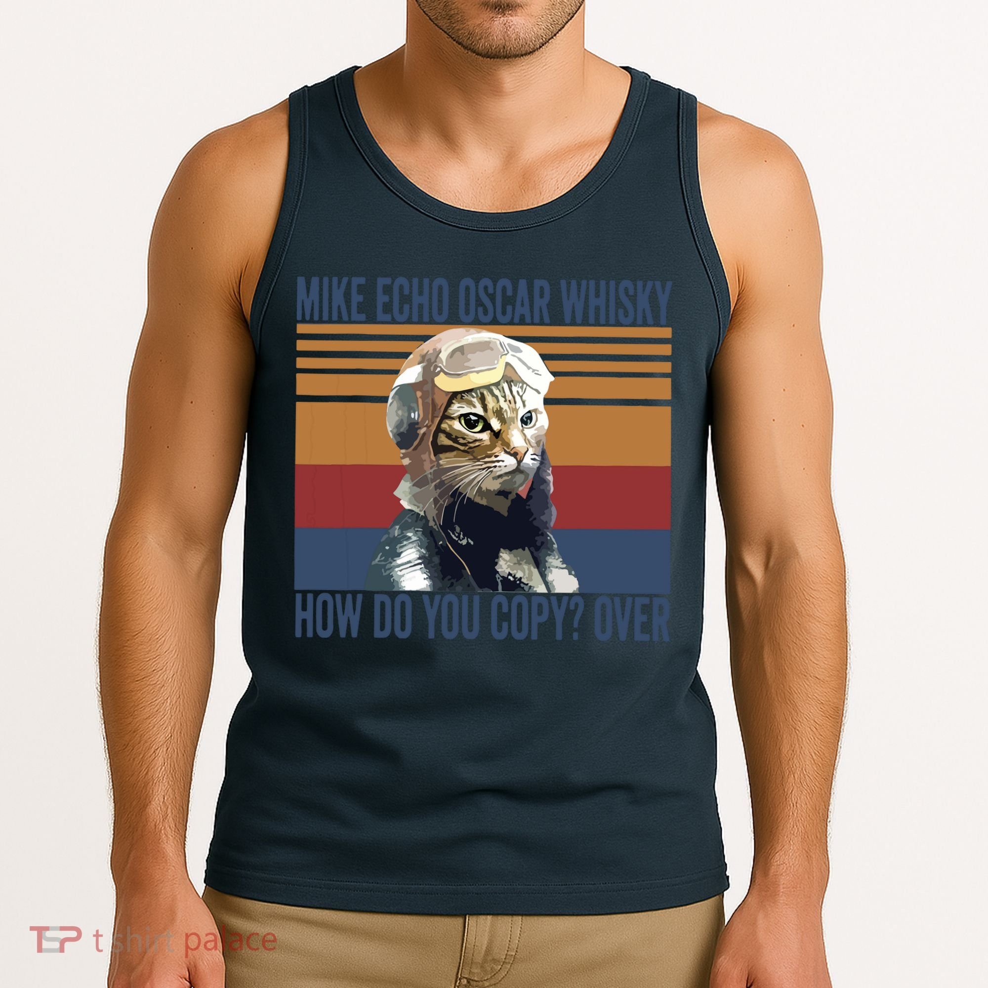 Cat Pilot Mike Echo Oscar Whisky How Do You Copy Tank Top