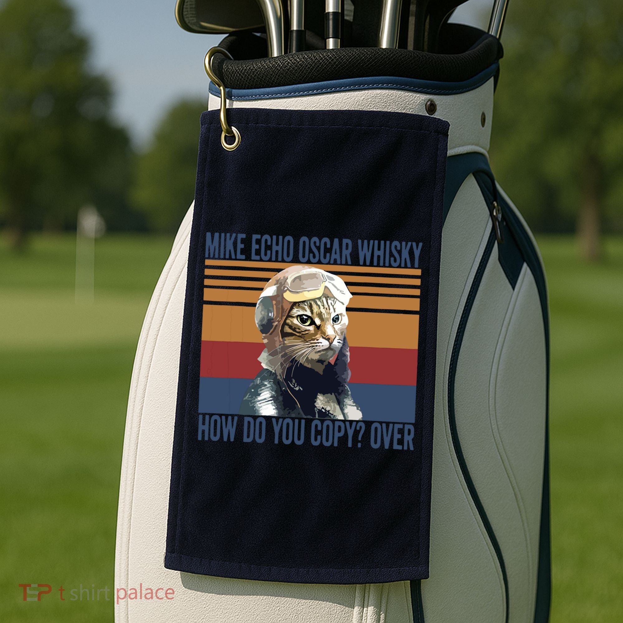 Cat Pilot Mike Echo Oscar Whisky How Do You Copy Golf Towel