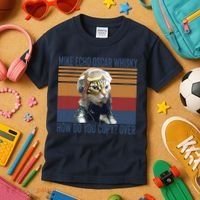Cat Pilot Mike Echo Oscar Whisky How Do You Copy Kids T-Shirt thumb 3