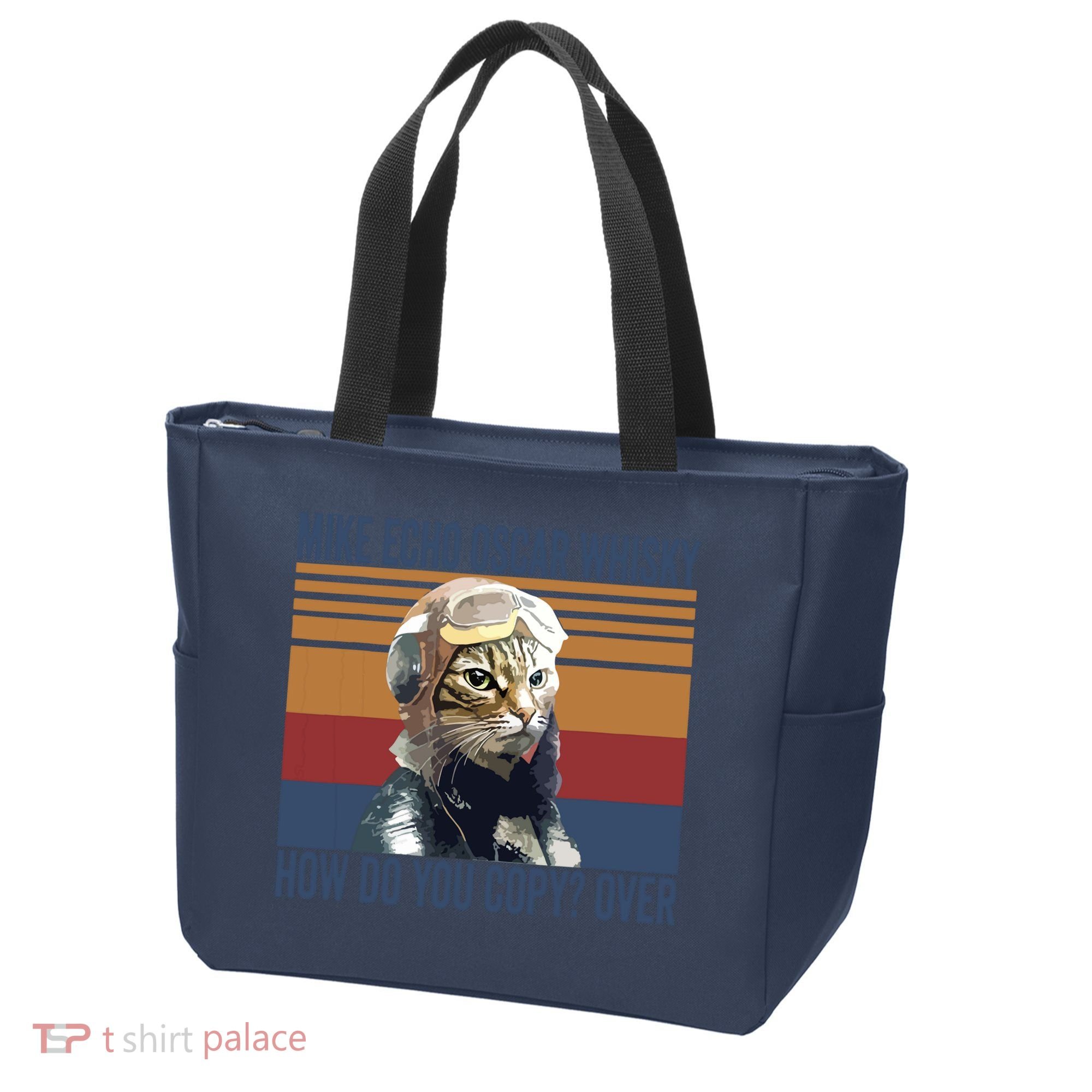 Cat Pilot Mike Echo Oscar Whisky How Do You Copy Tote Bag