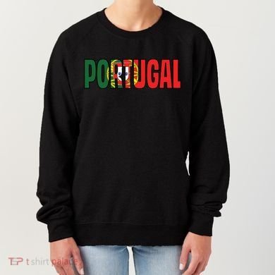 Cool Portugal Mashup Word Flag Women's Sweatshirt