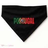 Cool Portugal Mashup Word Flag USA-Made Doggie Bandana thumb 0