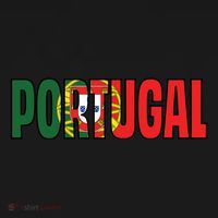 Cool Portugal Mashup Word Flag USA-Made Doggie Bandana thumb 2