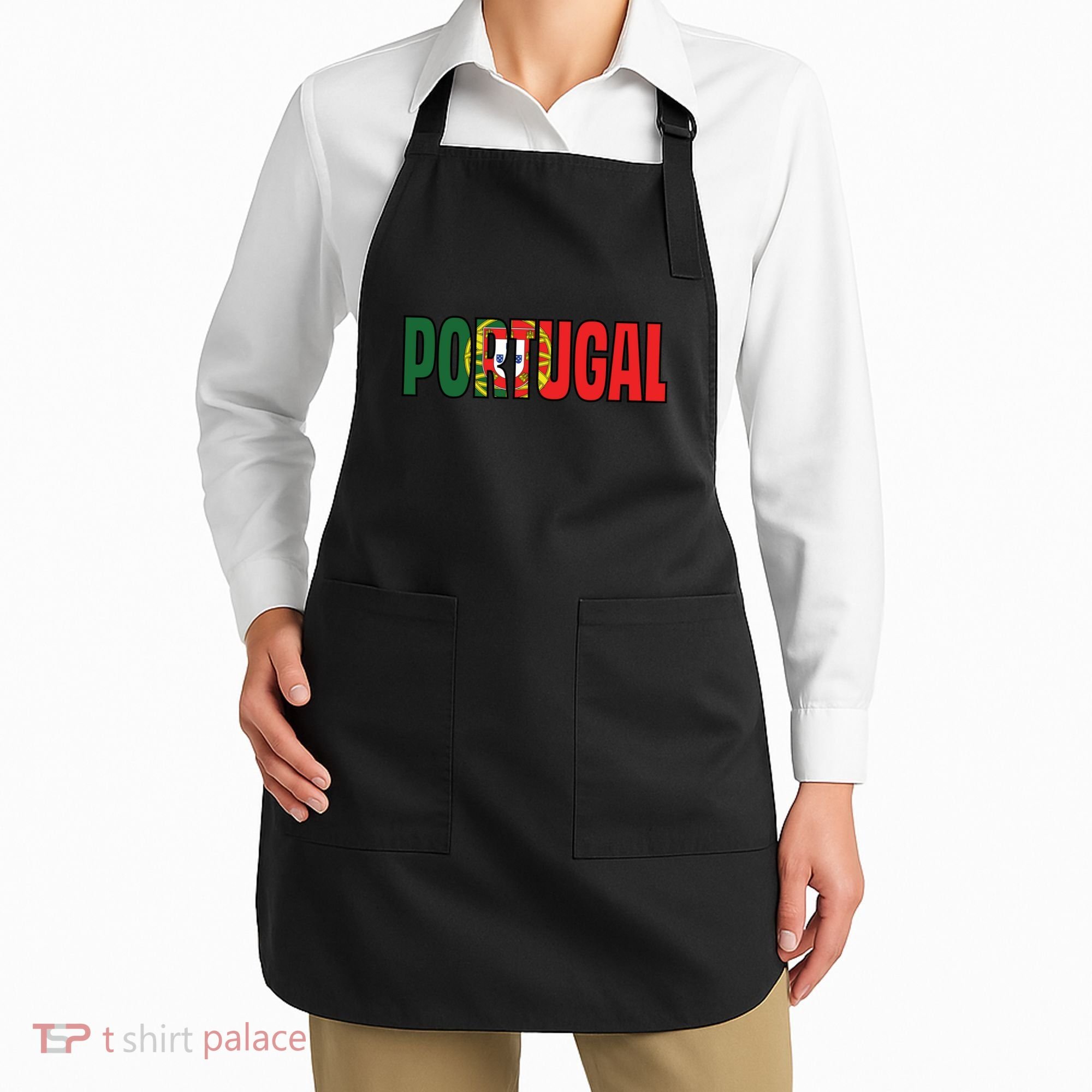 Cool Portugal Mashup Word Flag Apron