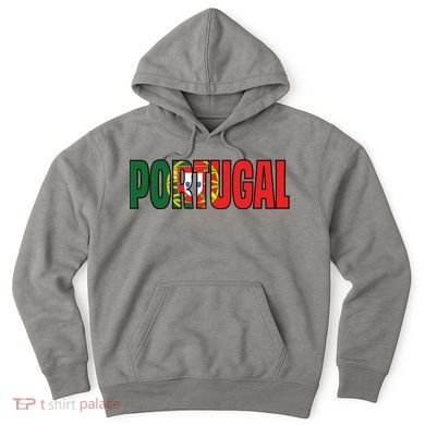 Cool Portugal Mashup Word Flag Hoodie
