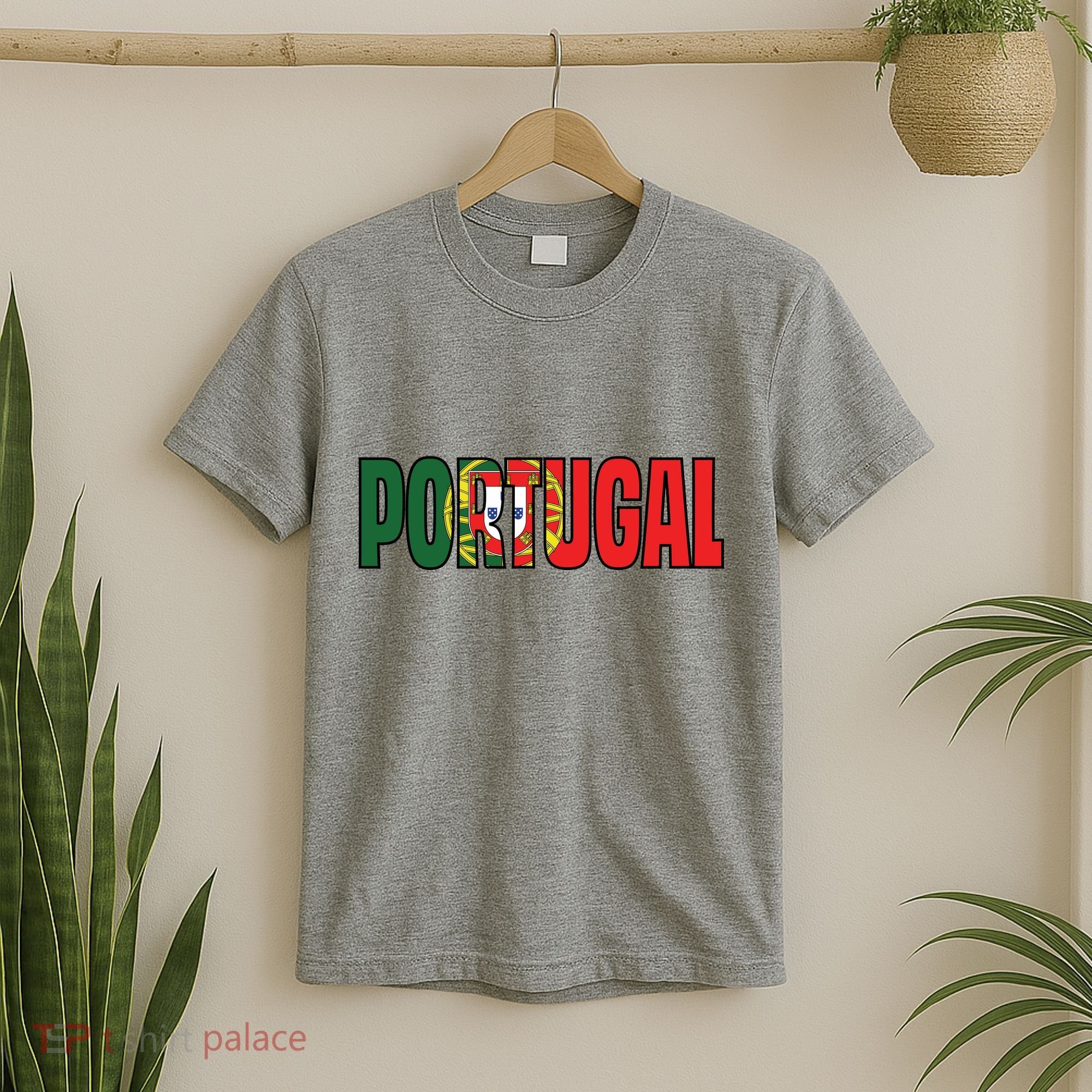 Cool Portugal Mashup Word Flag T-Shirt