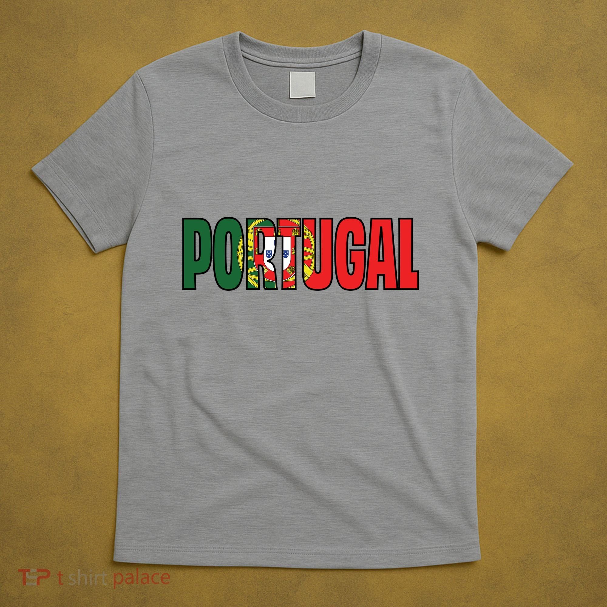 Cool Portugal Mashup Word Flag T-Shirt