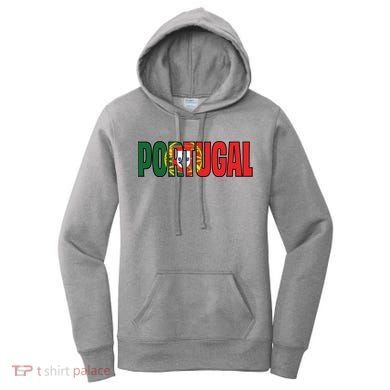 Cool Portugal Mashup Word Flag Women's Hoodie