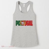 Cool Portugal Mashup Word Flag Women's Tank Top thumb 0