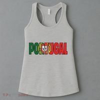 Cool Portugal Mashup Word Flag Women's Tank Top thumb 3