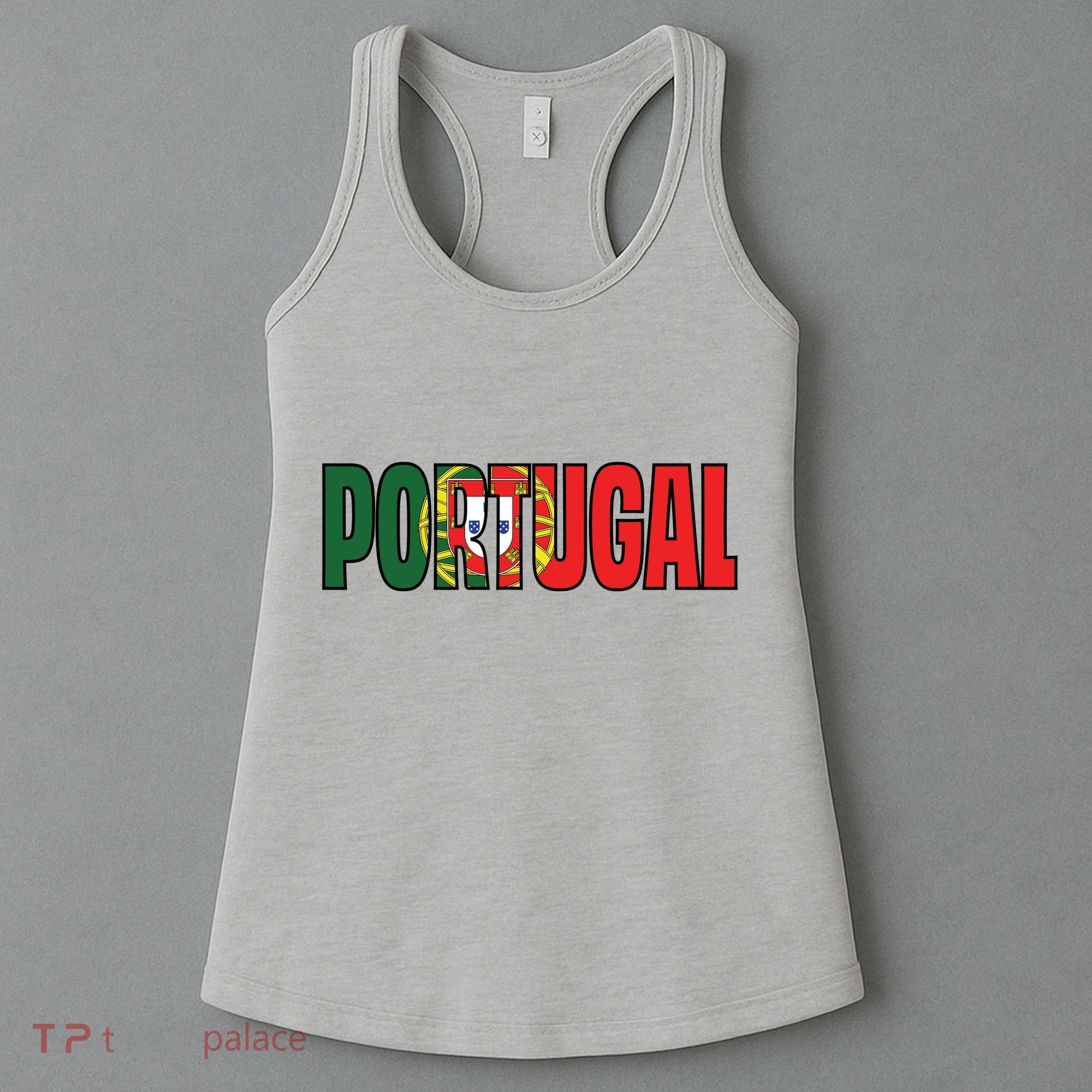 Cool Portugal Mashup Word Flag Women's Tank Top