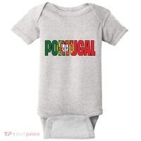 Cool Portugal Mashup Word Flag Baby Bodysuit thumb 0
