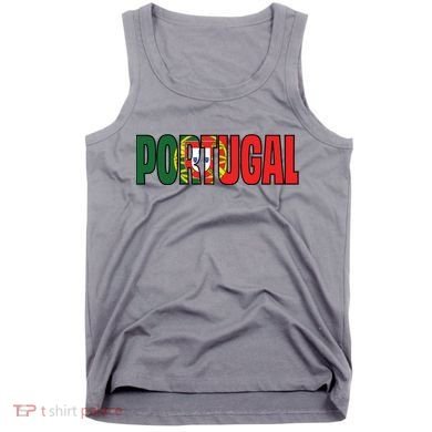 Cool Portugal Mashup Word Flag Tank Top