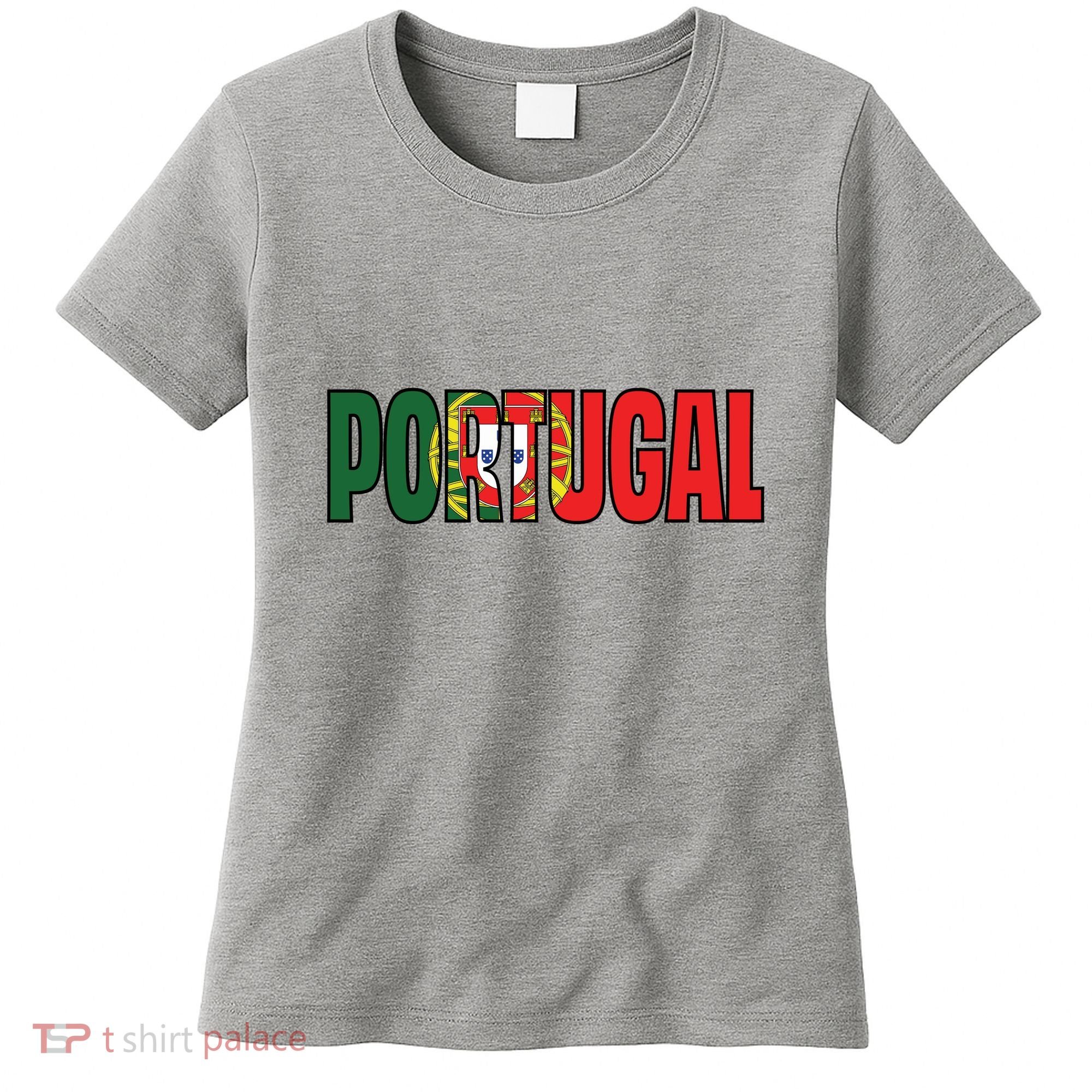 Cool Portugal Mashup Word Flag Women's T-Shirt