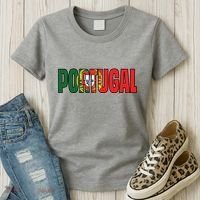 Cool Portugal Mashup Word Flag Women's T-Shirt thumb 3