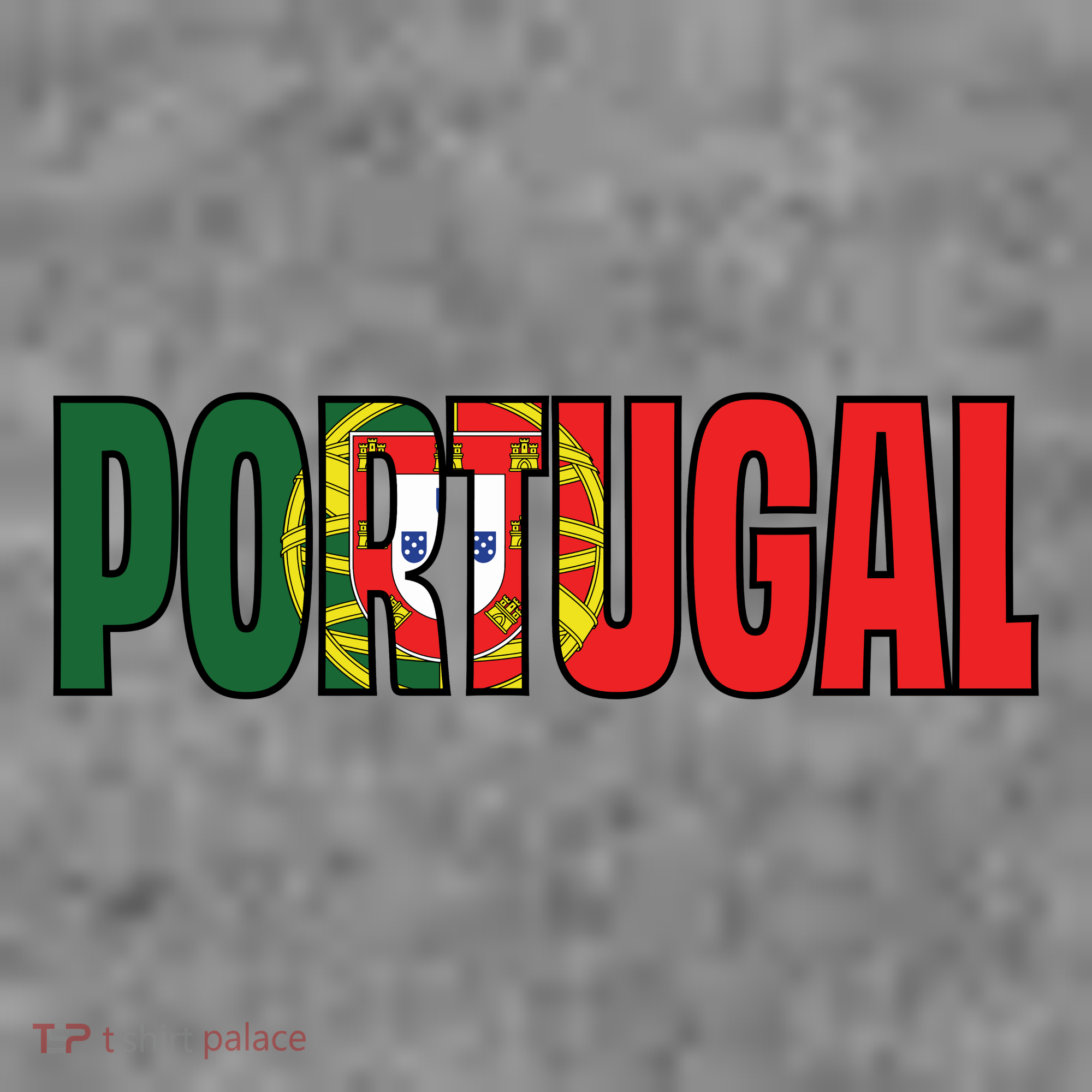 Cool Portugal Mashup Word Flag Kids Sweatshirt