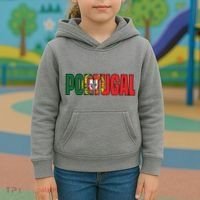 Cool Portugal Mashup Word Flag Kids Hoodie thumb 3