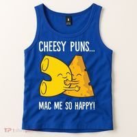 Cheesy Puns Mac Me So Happy Funny Mac And Cheese Gift Tank Top thumb 2