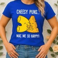 Cheesy Puns Mac Me So Happy Funny Mac And Cheese Gift Women's T-Shirt thumb 2